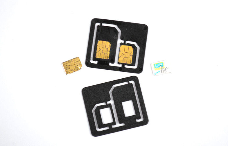 Plastik Nano 2 In 1 Combo mikro SIM Adaptor untuk IPhone 5 cm 1.2 x 0.9