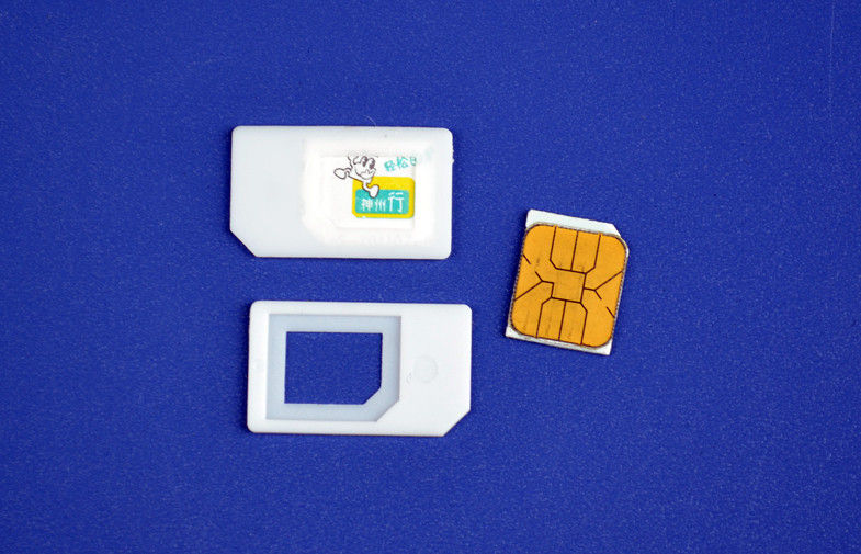 Plastik ABS hitam mikro SIM kartu Adaptor untuk telepon seluler Normal