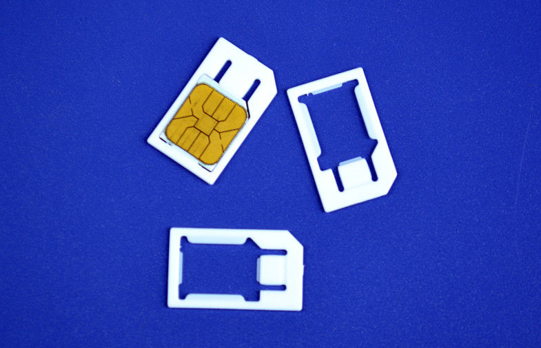 3FF untuk 2dst plastik mikro SIM kartu Adaptor untuk seluler Normal